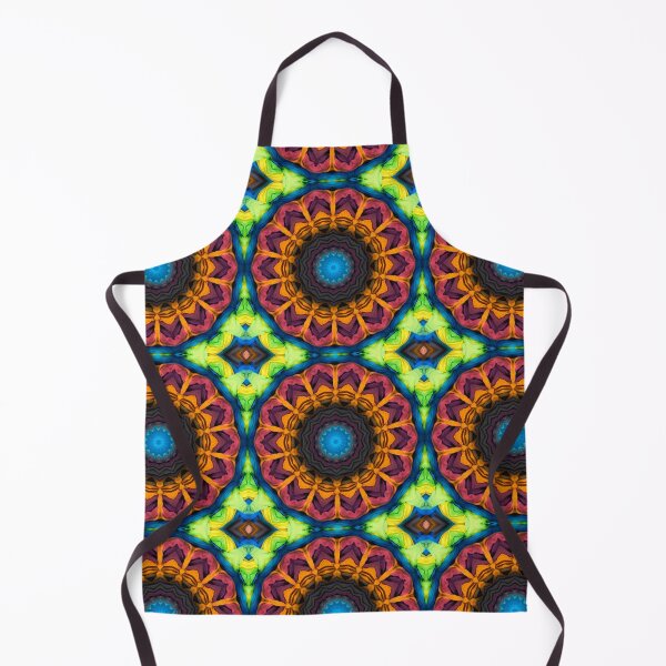 Artikelvorschau, Brightly Dyed Colorful Fabric Kaleidoscope Pattern 53 entworfen und verkauft von Swabcraft.