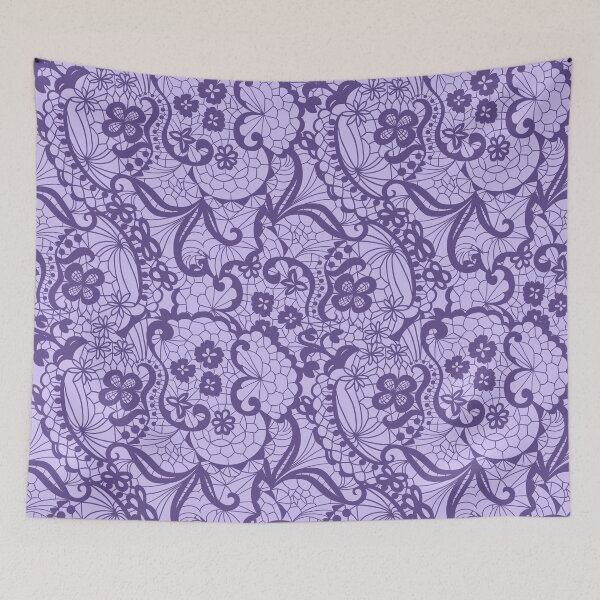 Item preview, Color of the Year 2018 - Ultra Violet - Lace Pattern designed and sold by stylebytara.