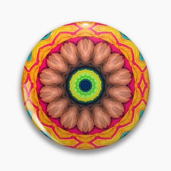 Artikelvorschau, Brightly Dyed Colorful Fabric Kaleidoscope Pattern 55 entworfen und verkauft von Swabcraft.