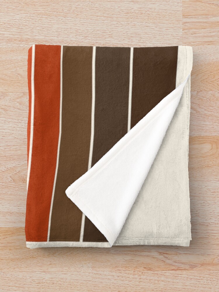 Alternate view of Peace Out - sunset ocean surfing beach life 70s style retro 1970s design Throw Blanket