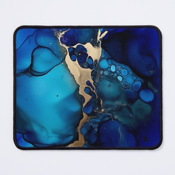 Item preview, Aqua Aurora - Abstract Alcohol Ink Art designed and sold by inkvestor.
