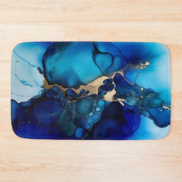 Item preview, Aqua Aurora - Abstract Alcohol Ink Art designed and sold by inkvestor.