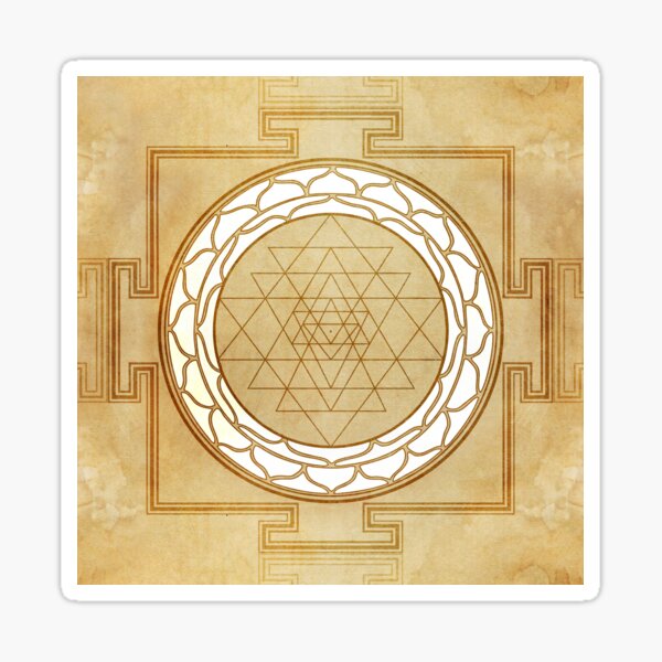 Sri Yantra Artwork Spiritual Design Sticker