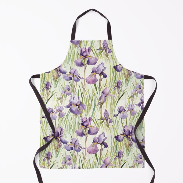 Item preview, Watercolor Irises Blooming in the Wild designed and sold by TopArtsy.