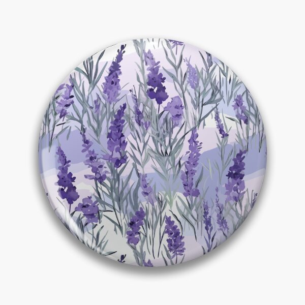 Item preview, Serene Watercolor Lavender Fields designed and sold by TopArtsy.