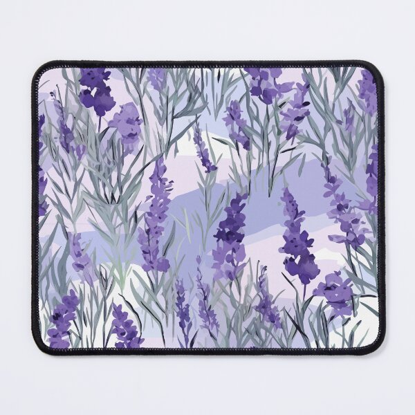Item preview, Serene Watercolor Lavender Fields designed and sold by TopArtsy.