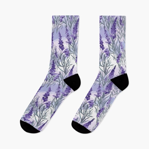 Item preview, Serene Watercolor Lavender Fields designed and sold by TopArtsy.