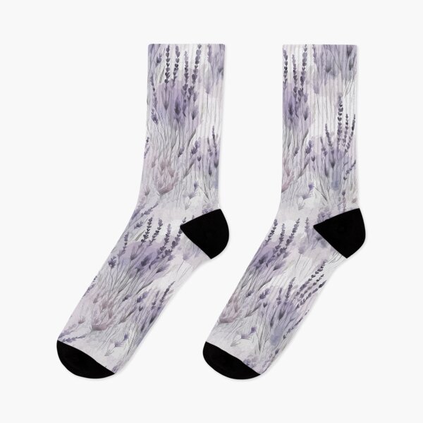 Item preview, Enchanting Lavender Fields in Watercolor designed and sold by TopArtsy.