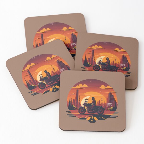 Item preview, Sunset Motorcycle Rider designed and sold by FiaFiaPress.