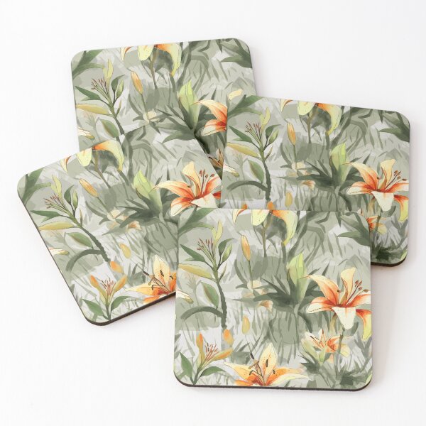 Item preview, Elegant Lilies in Watercolor Wonderland designed and sold by TopArtsy.