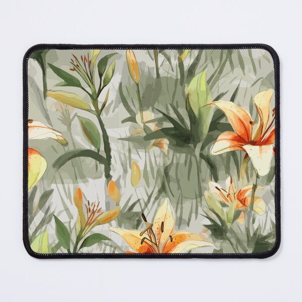 Item preview, Elegant Lilies in Watercolor Wonderland designed and sold by TopArtsy.