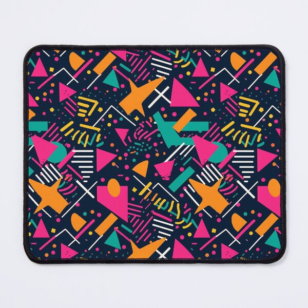 Item preview, geometric stars 1980 abstract pattern designed and sold by AstraNovaStudio.