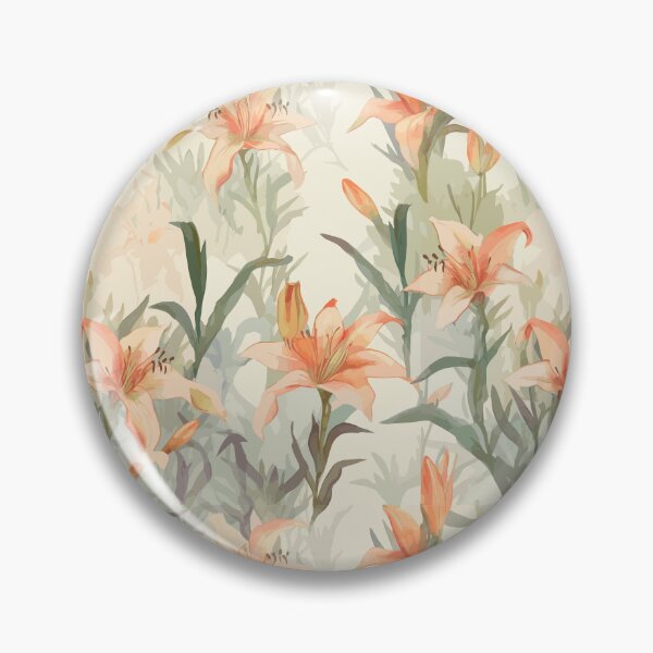 Item preview, Watercolor Lilies Blooming Wildly designed and sold by TopArtsy.