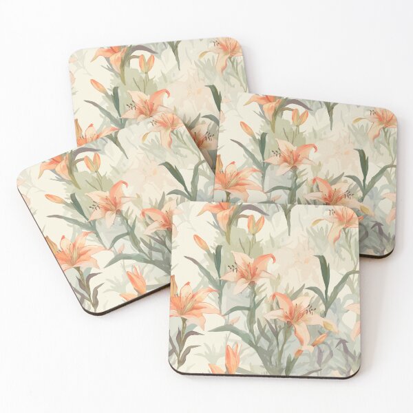 Item preview, Watercolor Lilies Blooming Wildly designed and sold by TopArtsy.
