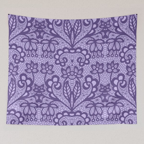 Item preview, Color of the Year 2018 - Ultra Violet - Lace Pattern designed and sold by stylebytara.