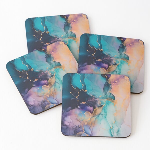 Item preview, Ultraviolet Utopia - Abstract Alcohol Ink Art designed and sold by inkvestor.