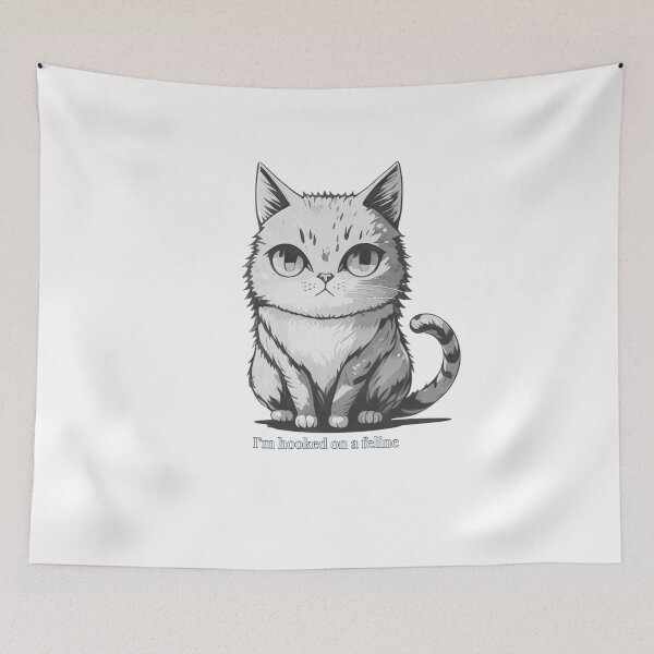 Item preview, I’m hooked on a feline designed and sold by NTTWJIYA.