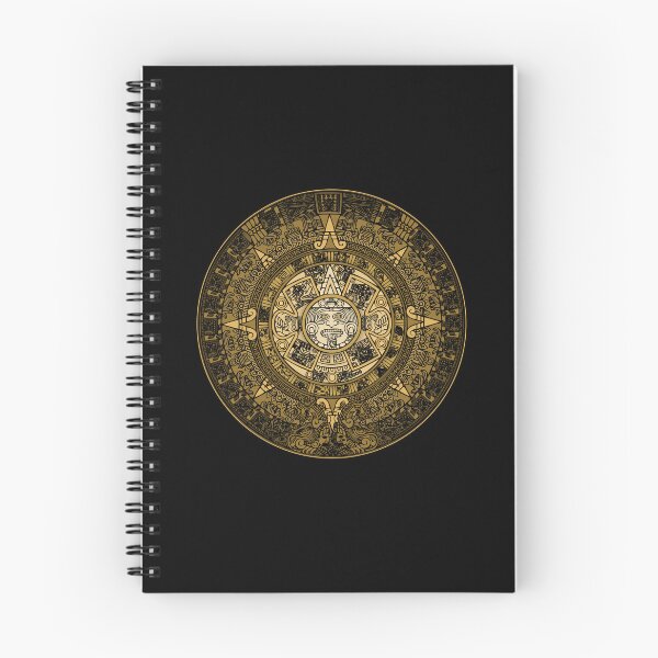 Item preview, AZTEC SUN STONE CALENDAR GOLD SYMBOL designed and sold by Madjack Tees Kiwi SuperStore.