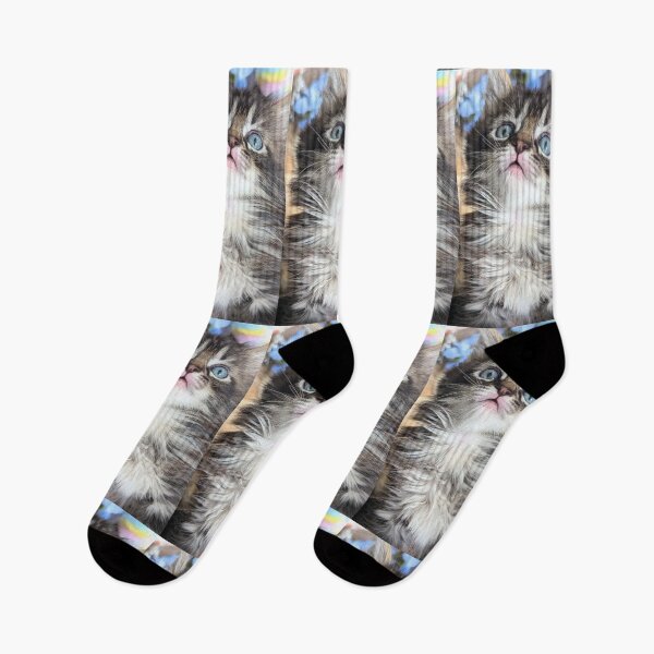 Aperçu de l'œuvre Chaton rayé tigre tabby mignon créée et vendue par Fluffycat2020.