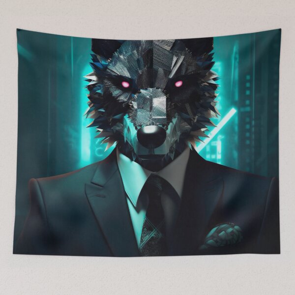 Item preview, Black Ice: The Ruthless Wolf in the Shadows of the Cyber City designed and sold by hana1004.