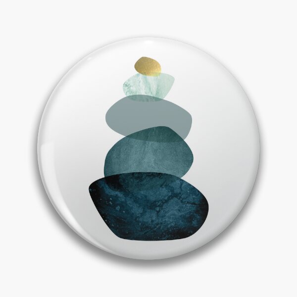 Item preview, Balancing Stones in Teal designed and sold by UrbanEpiphany.