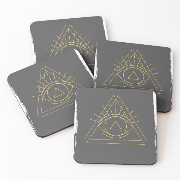 Item preview, Geometric triangle eyes designed and sold by Dazeville Studio1541 .