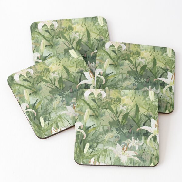 Item preview, Lush Lily Garden in Watercolor designed and sold by TopArtsy.