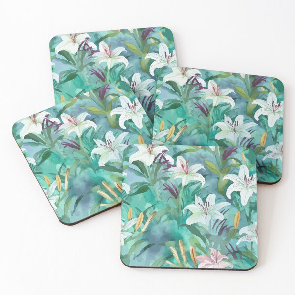 Item preview, Whimsical Watercolor Lilies in Nature designed and sold by TopArtsy.