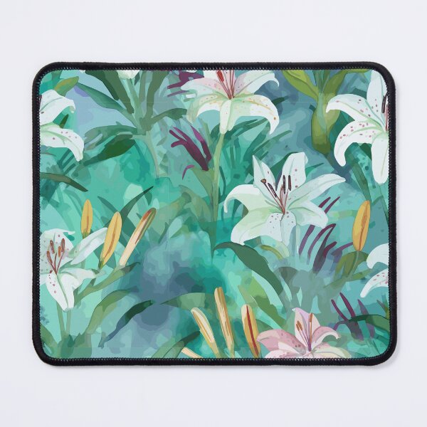 Item preview, Whimsical Watercolor Lilies in Nature designed and sold by TopArtsy.
