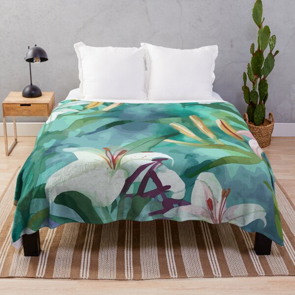 Item preview, Whimsical Watercolor Lilies in Nature designed and sold by TopArtsy.