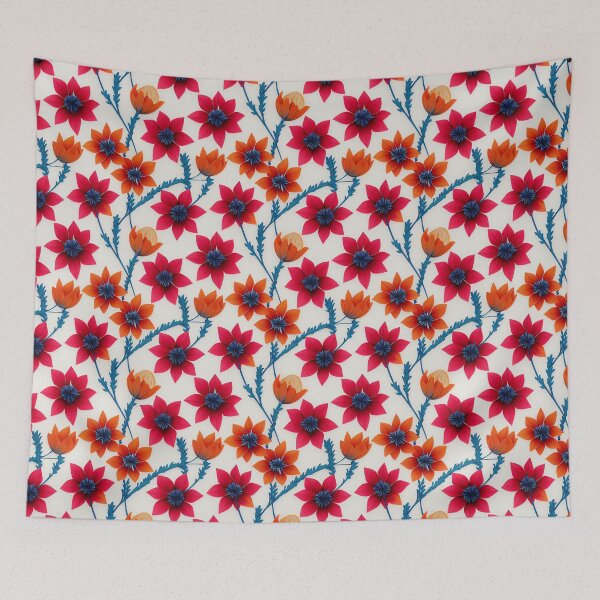 Item preview, Winter Flowers CraftPaper 1 designed and sold by PinetumDesigns.