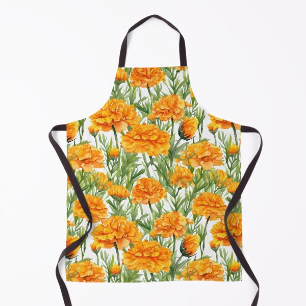 Item preview, Warm Marigold Blossoms in Watercolor designed and sold by TopArtsy.