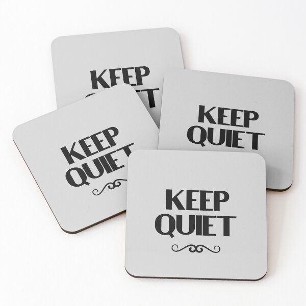 Item preview, Keep Quiet - Bold Text designed and sold by Chubuter.