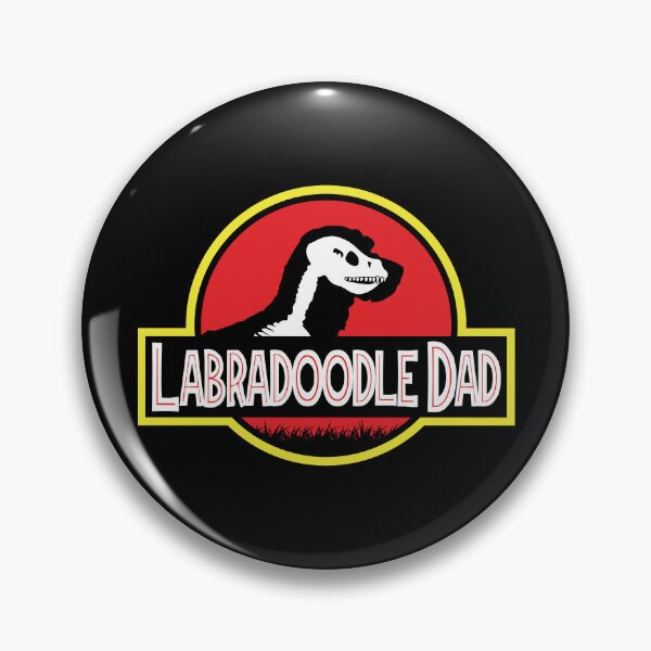 Item preview, (For Dark Background) Jurassic Labradoodle Dad designed and sold by More Cute Dogs.