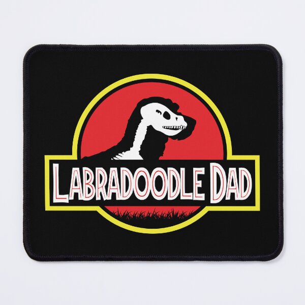 Item preview, (For Dark Background) Jurassic Labradoodle Dad designed and sold by More Cute Dogs.