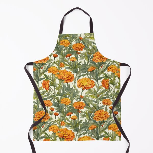 Item preview, Vibrant Marigolds in Watercolor Garden designed and sold by TopArtsy.