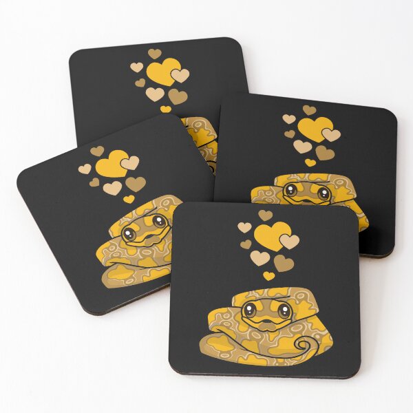 Item preview, Cute Caramel Albino Ball Python With Hearts designed and sold by eternallygifted.
