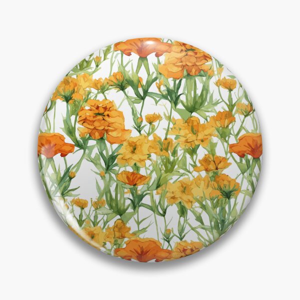 Item preview, Watercolor Marigolds Dancing in the Wild designed and sold by TopArtsy.
