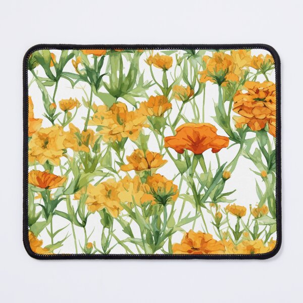 Item preview, Watercolor Marigolds Dancing in the Wild designed and sold by TopArtsy.