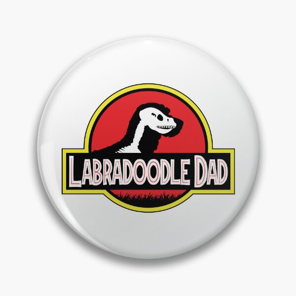 Item preview, (For Bright Background) Jurassic Labradoodle Dad designed and sold by More Cute Dogs.