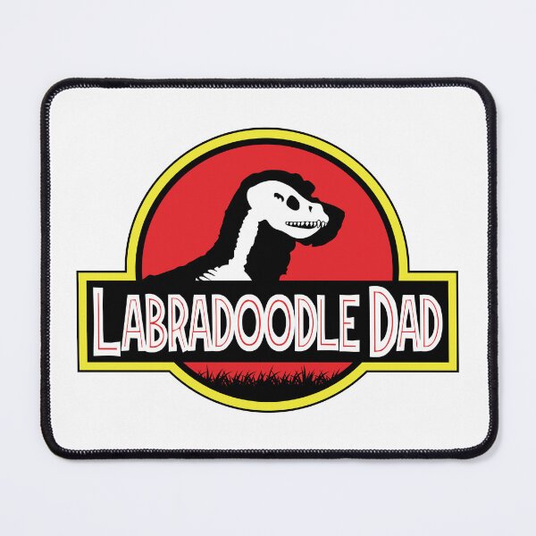 Item preview, (For Bright Background) Jurassic Labradoodle Dad designed and sold by More Cute Dogs.