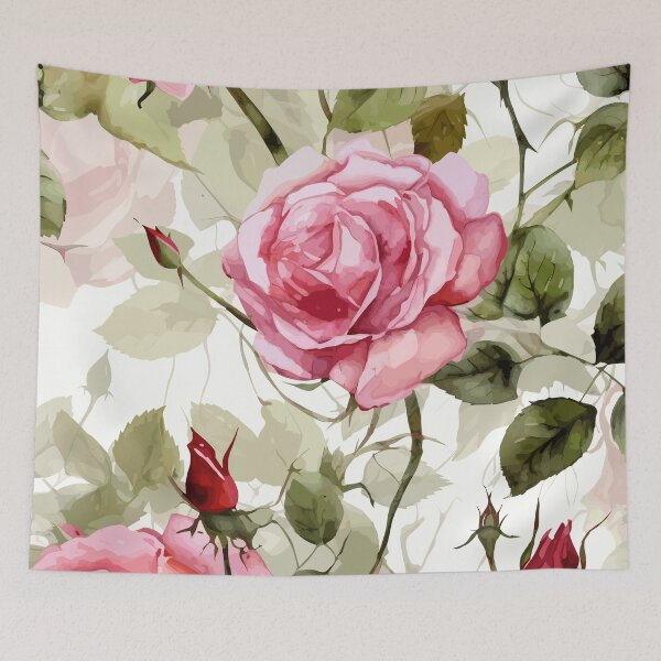 Item preview, Watercolor Roses in Wild Abundance designed and sold by TopArtsy.