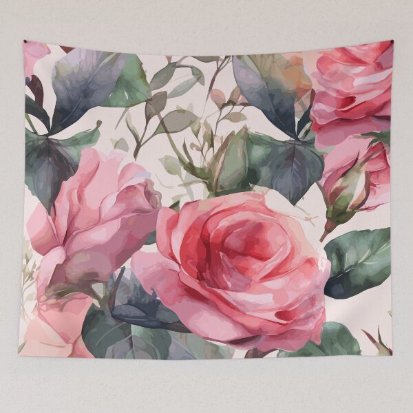 Item preview, Blooming Roses in Watercolor Haven designed and sold by TopArtsy.