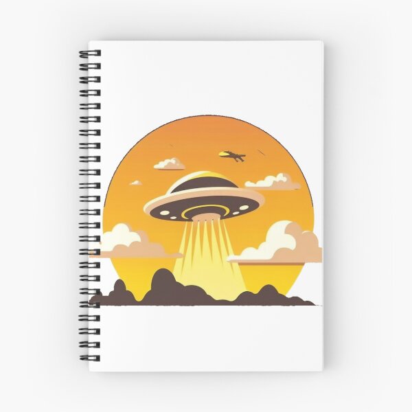 Artikelvorschau, Fliegende Untertasse vor der untergehenden Sonne entworfen und verkauft von UlDesigns.