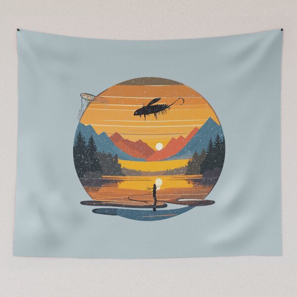 Item preview, Sunset Fly Fishing designed and sold by FiaFiaPress.