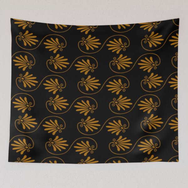 Item preview, Greek pottery floral pattern designed and sold by normasue.