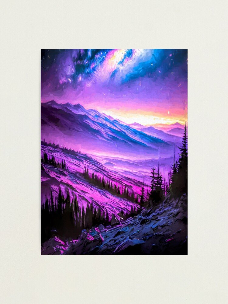 Thumbnail 2 of 3, Photographic Print, Mountain scene 1 designed and sold by BrianVegas.
