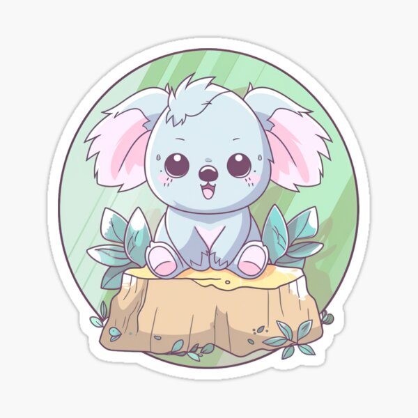 Cute Kawaii Baby Koala Bear Sticker for Sale by CozyKawaiiArt