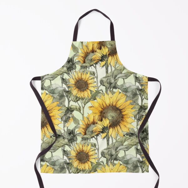 Item preview, Watercolor Sunflowers in Wild Elegance designed and sold by TopArtsy.