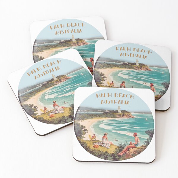 Item preview, Palm Beach Australia Vintage Print designed and sold by chookiemansurf.